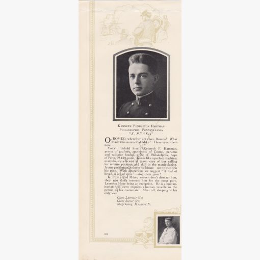 Charles Albert Parker / Kenneth Pendleton Hartman - World War 2 Autographs