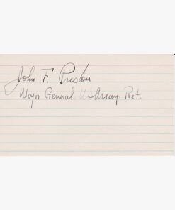 Major General John Fisher Preston-0